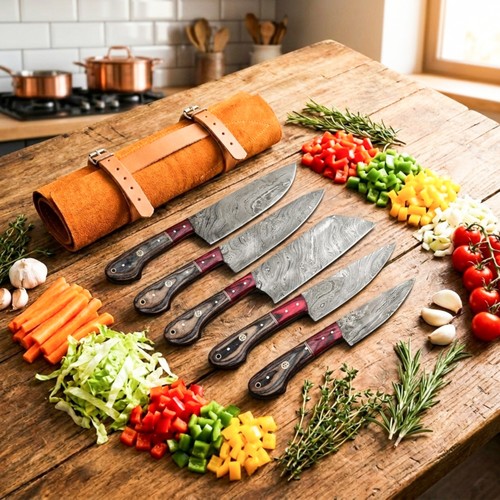 Handmade pcs damascus steel - handmade,