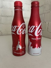 Limited Edition Disney and New York Coca Cola Bottles Aluminium Bottles