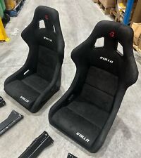 Ford Focus Mk2 ST225 / RS VALLA XL/Wide Black Suede Bucket Seats