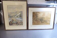 Pair framed Victorian/Edwardian  watercolours
