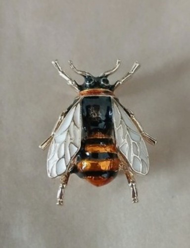 Beautiful enamel bee - beautiful,