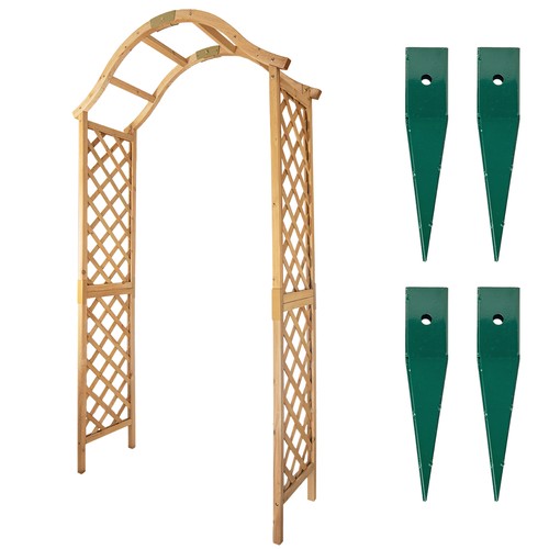 Wooden garden arch trellis - wooden,