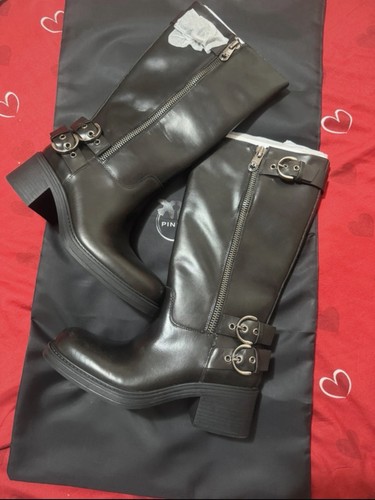 Pinko black leather - pinko,