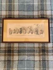 Boris O'klein dirty dogs of Paris Engraving Pencil Signed And Titled