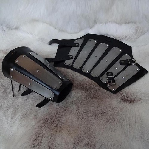 Leather steel plate medieval - leather,