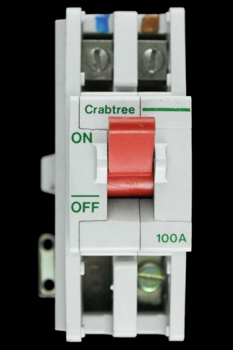 Crabtree 100 amp double pole - amp,