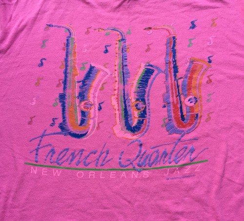 Vtg 80s 90s french - quarter, t
