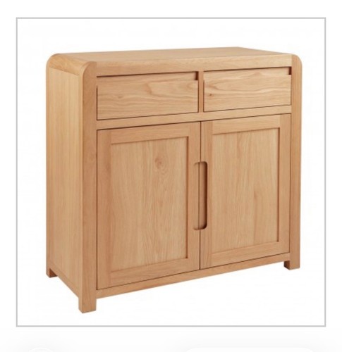Solid oak sideboard - oak, two