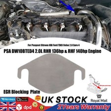 EGR Valve Blank Plate For Peugeot Citroen 2.0HDi RHR Engine Ford 2.0 TDCi Euro4`