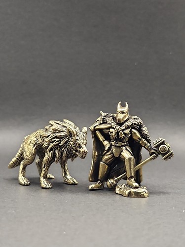 Solid brass wolf - 2),