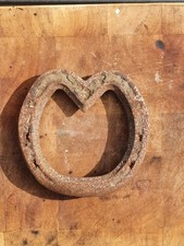 Old Heart Shape Horse Shoe Horseshoe - Blacksmithing Art Firepit Welding Wedding