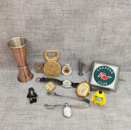 Vintage curios junk drawer - drawer, lot