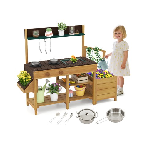 Play kitchen for kids wooden - for,