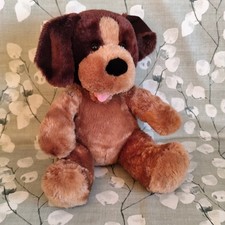 Build A Bear Tan & Brown Puppy Dog Plush Stuffed Animal BABW 2012