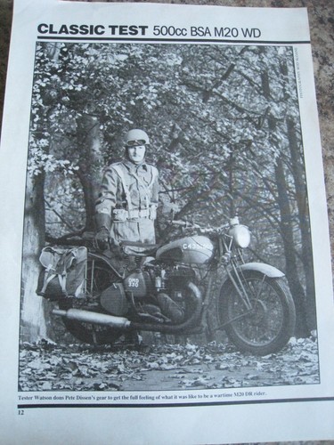 Classic test 500cc bsa - bsa, m20