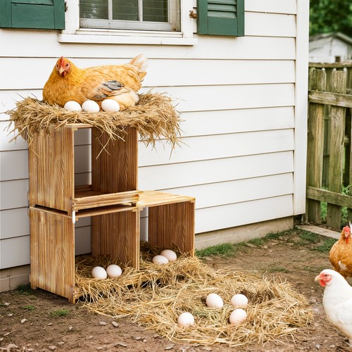 Bingopaw chicken hen - chicken, coop