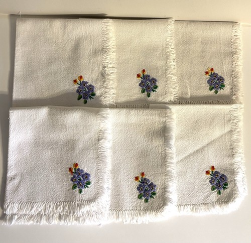 Vintage style linen napkins - vintage,