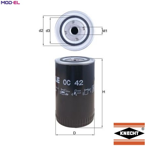 Oil filter for 4 - filter,