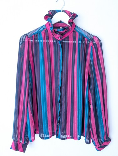 Vintage semi sheer striped - semi-sheer,