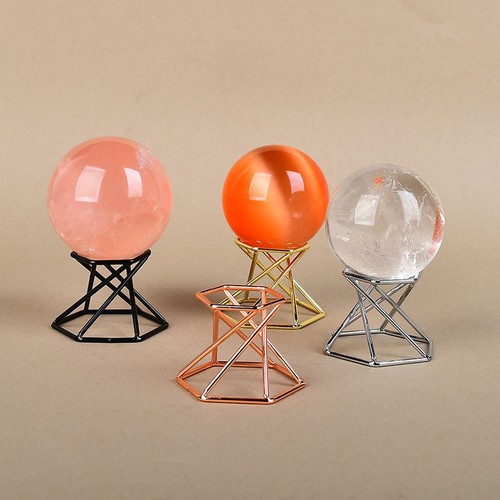 Metal geometric crystal - metal, ball