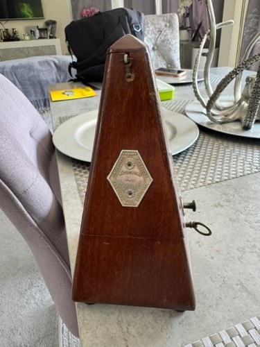 Vintage wooden metronome - vintage,