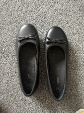 Girls School Shoes Ballerina Pumps Size 3 F Next