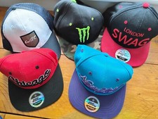 JOB LOT SNAPBACK HATS & CAP NO FEAR & CARBON 212 VGC ADJUSTABLE L@@K