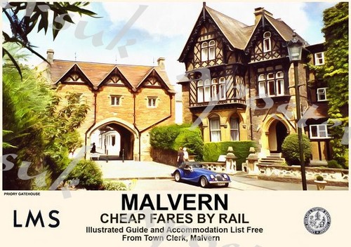 Vintage style railway poster - vintage,