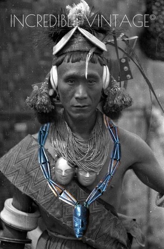 Antique naga tribal necklace - antique,