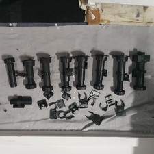 Job lot Cabinet Plinth Feet Kitchen Legs +Clips Black Carcase Unit Legs