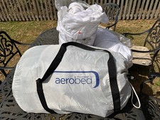 Aerobed Platinum Raised Airbed – King Size | Built-in Pump | Luxury with linen 