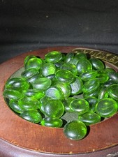 Green Glass Pebbles 1.5cm Wide Decorative Get What You See In Pictures 80ish