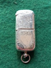 Hallmarked Silver ~ Sovereign & Vesta Combined Case ~ Chester 1903 ~ 32.4g