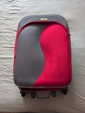 FIORE Suitcase L 72cm Hybrid 2 Wheels Lock Expandable Space Lightweight Red Grey