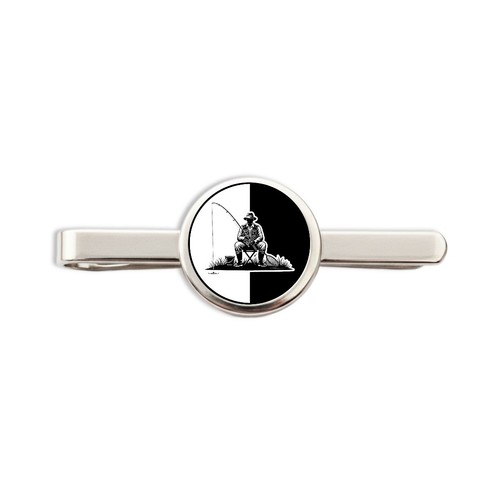 Fisherman tie clip slide - fisherman,