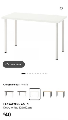 Ikea white table durable - ikea,