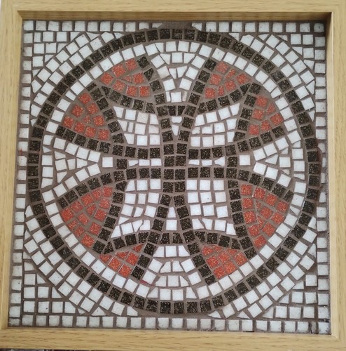 Framed mosaic tile art - mosaic,