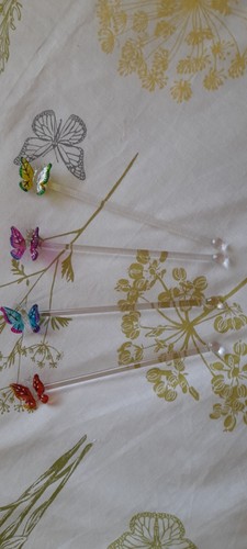 Vintage glass butterfly - glass,