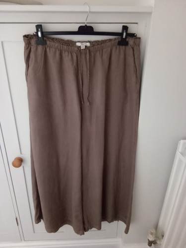 Women linen wide leg - linen, wide-leg