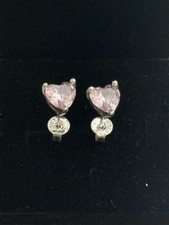 Genuine Pandora Pink Heart Stud Earrings | Ex display, Never Worn