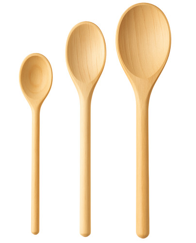 Piece wooden spoon - 3-piece, –