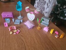 Bundle Dolls House furniture items drum kit chair baby toys etc Barbie doll size