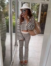 ZARA WOMEN STRIPED CROCHET SET