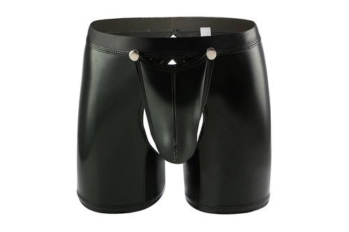 Mens latex leather boxer - mens,