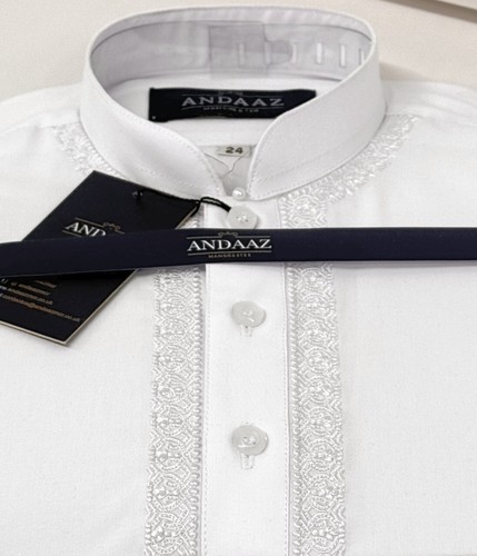 Boys shalwar kameez white with - boys,
