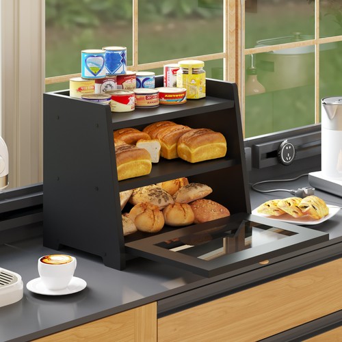 Kitchen countertop bread box - countertop,