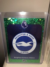 Topps Premier League 25/26 | Brighton Badge/crest | Numbered /99 green sparkle.
