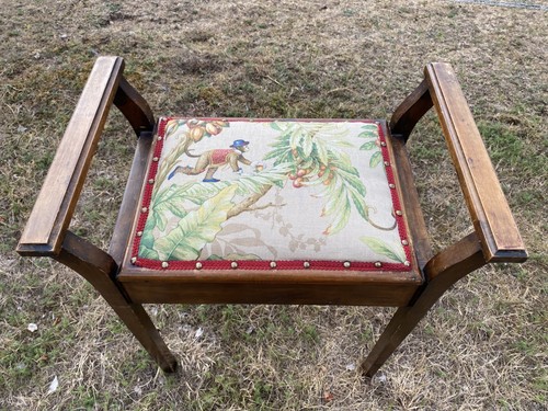 Antique piano stool - antique,