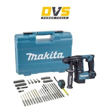 Makita DHR171ZX3K 18V LXT 17mm Brushless SDS+ Rotary Hammer + 65 Accessories &