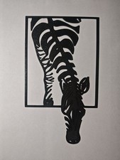 3D Printed Zebra Wall Art